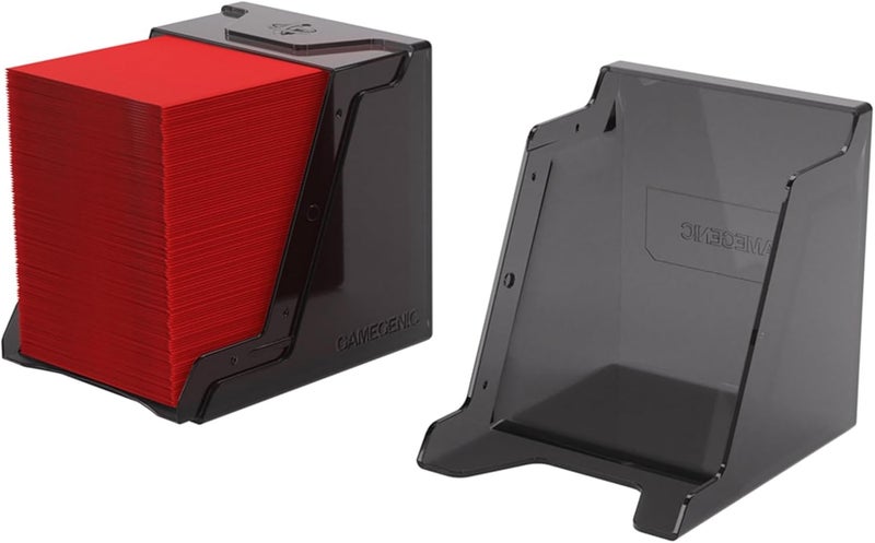 Gamegenic Bastion 100+ XL Deck Box - Compact, Secure, and Perfectly Organized for Your Trading Cards! Safely Protects 100+ Double-Sleeved Cards, Black Color, Made - Image 3